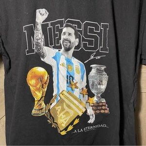 Lionel Messi World Cup AFA Fist Pump Hat trick Performance Men’s Medium Excel